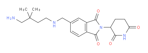 5-{[(4-amino-3,3-dimethylbutyl)amino]methyl}-2-(2,6-dioxopiperidin-3-yl)-2,3-dihydro-1H-isoindole-1,3-dione
