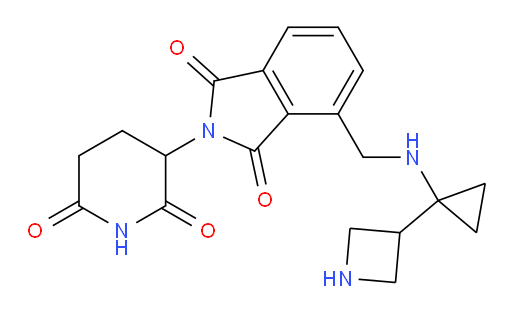4-({[1-(azetidin-3-yl)cyclopropyl]amino}methyl)-2-(2,6-dioxopiperidin-3-yl)-2,3-dihydro-1H-isoindole-1,3-dione