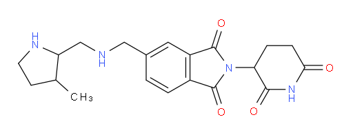 2-(2,6-dioxopiperidin-3-yl)-5-({[(3-methylpyrrolidin-2-yl)methyl]amino}methyl)-2,3-dihydro-1H-isoindole-1,3-dione