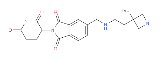 2-(2,6-dioxopiperidin-3-yl)-5-({[2-(3-methylazetidin-3-yl)ethyl]amino}methyl)-2,3-dihydro-1H-isoindole-1,3-dione