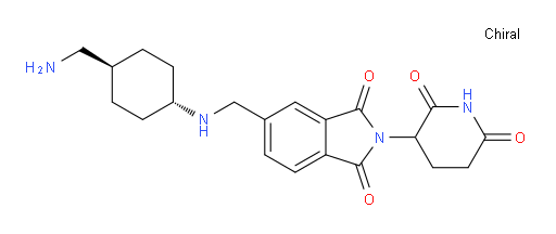 2-(2,6-dioxopiperidin-3-yl)-5-({[(1r,4r)-4-(aminomethyl)cyclohexyl]amino}methyl)-2,3-dihydro-1H-isoindole-1,3-dione