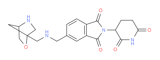 2-(2,6-dioxopiperidin-3-yl)-5-{[({2-oxa-5-azabicyclo[2.2.1]heptan-1-yl}methyl)amino]methyl}-2,3-dihydro-1H-isoindole-1,3-dione