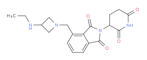 2-(2,6-dioxopiperidin-3-yl)-4-{[3-(ethylamino)azetidin-1-yl]methyl}-2,3-dihydro-1H-isoindole-1,3-dione