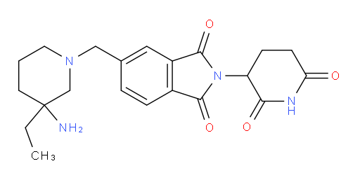 5-[(3-amino-3-ethylpiperidin-1-yl)methyl]-2-(2,6-dioxopiperidin-3-yl)-2,3-dihydro-1H-isoindole-1,3-dione