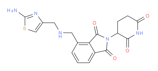 4-({[(2-amino-1,3-thiazol-4-yl)methyl]amino}methyl)-2-(2,6-dioxopiperidin-3-yl)-2,3-dihydro-1H-isoindole-1,3-dione