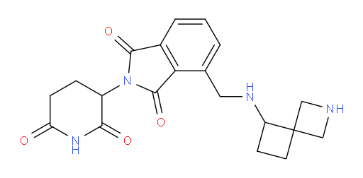 4-[({2-azaspiro[3.3]heptan-5-yl}amino)methyl]-2-(2,6-dioxopiperidin-3-yl)-2,3-dihydro-1H-isoindole-1,3-dione