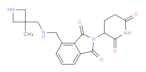 2-(2,6-dioxopiperidin-3-yl)-4-({[(3-methylazetidin-3-yl)methyl]amino}methyl)-2,3-dihydro-1H-isoindole-1,3-dione