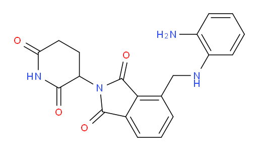 4-{[(2-aminophenyl)amino]methyl}-2-(2,6-dioxopiperidin-3-yl)-2,3-dihydro-1H-isoindole-1,3-dione
