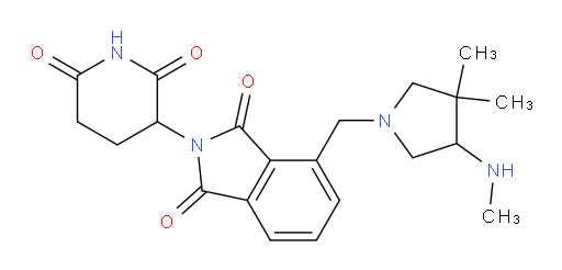 4-{[3,3-dimethyl-4-(methylamino)pyrrolidin-1-yl]methyl}-2-(2,6-dioxopiperidin-3-yl)-2,3-dihydro-1H-isoindole-1,3-dione