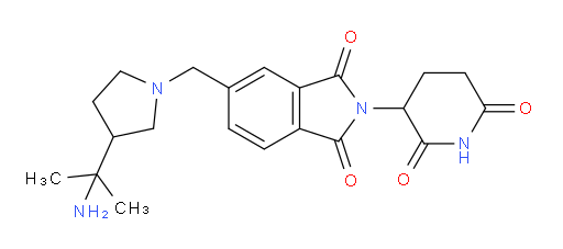 5-{[3-(2-aminopropan-2-yl)pyrrolidin-1-yl]methyl}-2-(2,6-dioxopiperidin-3-yl)-2,3-dihydro-1H-isoindole-1,3-dione