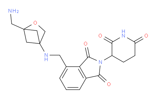 4-({[1-(aminomethyl)-2-oxabicyclo[2.1.1]hexan-4-yl]amino}methyl)-2-(2,6-dioxopiperidin-3-yl)-2,3-dihydro-1H-isoindole-1,3-dione
