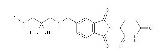 5-({[2,2-dimethyl-3-(methylamino)propyl]amino}methyl)-2-(2,6-dioxopiperidin-3-yl)-2,3-dihydro-1H-isoindole-1,3-dione
