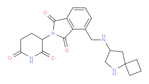 4-[({5-azaspiro[3.4]octan-7-yl}amino)methyl]-2-(2,6-dioxopiperidin-3-yl)-2,3-dihydro-1H-isoindole-1,3-dione