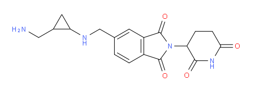 5-({[2-(aminomethyl)cyclopropyl]amino}methyl)-2-(2,6-dioxopiperidin-3-yl)-2,3-dihydro-1H-isoindole-1,3-dione