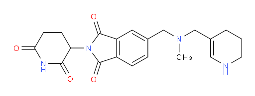 2-(2,6-dioxopiperidin-3-yl)-5-({methyl[(1,4,5,6-tetrahydropyridin-3-yl)methyl]amino}methyl)-2,3-dihydro-1H-isoindole-1,3-dione