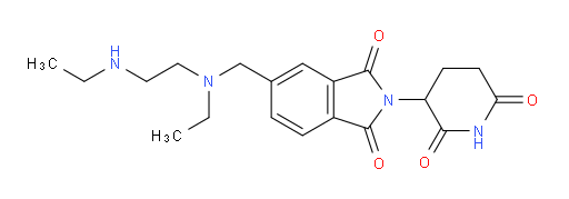 2-(2,6-dioxopiperidin-3-yl)-5-({ethyl[2-(ethylamino)ethyl]amino}methyl)-2,3-dihydro-1H-isoindole-1,3-dione