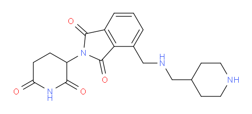 2-(2,6-dioxopiperidin-3-yl)-4-({[(piperidin-4-yl)methyl]amino}methyl)-2,3-dihydro-1H-isoindole-1,3-dione