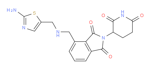 4-({[(2-amino-1,3-thiazol-5-yl)methyl]amino}methyl)-2-(2,6-dioxopiperidin-3-yl)-2,3-dihydro-1H-isoindole-1,3-dione