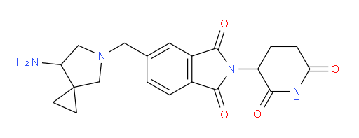 5-({7-amino-5-azaspiro[2.4]heptan-5-yl}methyl)-2-(2,6-dioxopiperidin-3-yl)-2,3-dihydro-1H-isoindole-1,3-dione