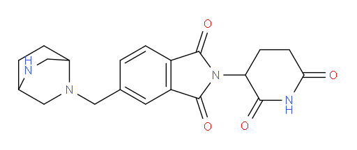 5-({2,5-diazabicyclo[2.2.2]octan-2-yl}methyl)-2-(2,6-dioxopiperidin-3-yl)-2,3-dihydro-1H-isoindole-1,3-dione