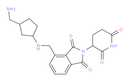 4-({[3-(aminomethyl)cyclopentyl]amino}methyl)-2-(2,6-dioxopiperidin-3-yl)-2,3-dihydro-1H-isoindole-1,3-dione