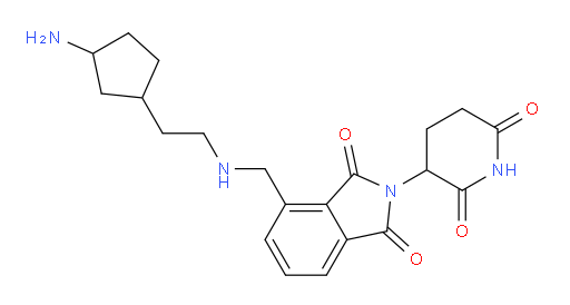 4-({[2-(3-aminocyclopentyl)ethyl]amino}methyl)-2-(2,6-dioxopiperidin-3-yl)-2,3-dihydro-1H-isoindole-1,3-dione