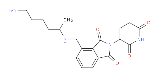 4-{[(6-aminohexan-2-yl)amino]methyl}-2-(2,6-dioxopiperidin-3-yl)-2,3-dihydro-1H-isoindole-1,3-dione