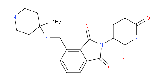 2-(2,6-dioxopiperidin-3-yl)-4-{[(4-methylpiperidin-4-yl)amino]methyl}-2,3-dihydro-1H-isoindole-1,3-dione