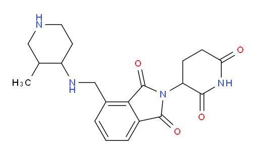 2-(2,6-dioxopiperidin-3-yl)-4-{[(3-methylpiperidin-4-yl)amino]methyl}-2,3-dihydro-1H-isoindole-1,3-dione