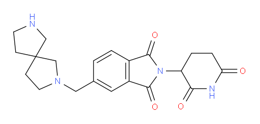 5-({2,7-diazaspiro[4.4]nonan-2-yl}methyl)-2-(2,6-dioxopiperidin-3-yl)-2,3-dihydro-1H-isoindole-1,3-dione