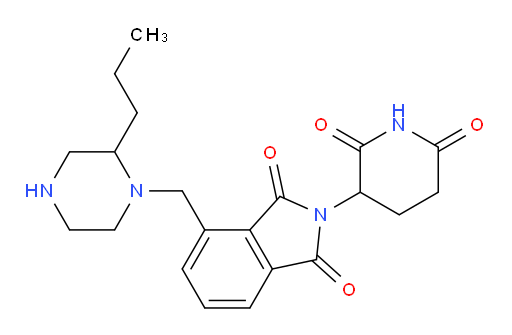 2-(2,6-dioxopiperidin-3-yl)-4-[(2-propylpiperazin-1-yl)methyl]-2,3-dihydro-1H-isoindole-1,3-dione