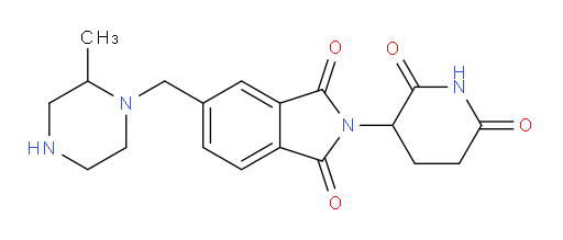 2-(2,6-dioxopiperidin-3-yl)-5-[(2-methylpiperazin-1-yl)methyl]-2,3-dihydro-1H-isoindole-1,3-dione