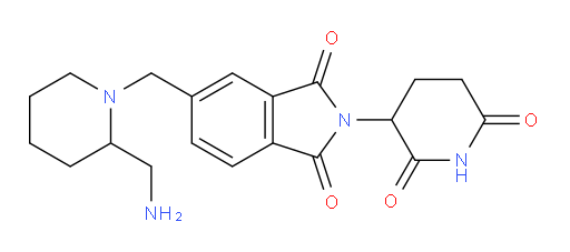 5-{[2-(aminomethyl)piperidin-1-yl]methyl}-2-(2,6-dioxopiperidin-3-yl)-2,3-dihydro-1H-isoindole-1,3-dione