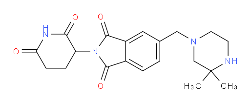 5-[(3,3-dimethylpiperazin-1-yl)methyl]-2-(2,6-dioxopiperidin-3-yl)-2,3-dihydro-1H-isoindole-1,3-dione