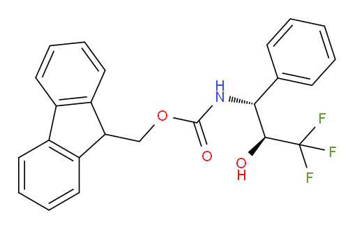 rac-(9H-fluoren-9-yl)methyl N-[(1R,2S)-3,3,3-trifluoro-2-hydroxy-1-phenylpropyl]carbamate