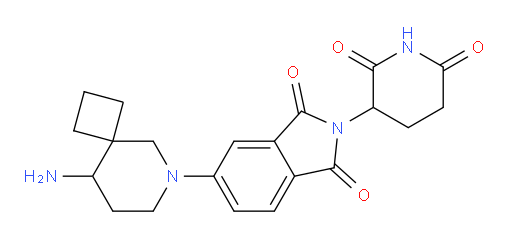 5-{9-amino-6-azaspiro[3.5]nonan-6-yl}-2-(2,6-dioxopiperidin-3-yl)-2,3-dihydro-1H-isoindole-1,3-dione