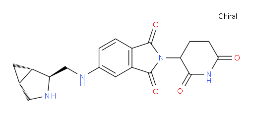5-({[(1S,2S,5R)-3-azabicyclo[3.1.0]hexan-2-yl]methyl}amino)-2-(2,6-dioxopiperidin-3-yl)-2,3-dihydro-1H-isoindole-1,3-dione