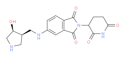 rac-2-(2,6-dioxopiperidin-3-yl)-5-({[(3R,4S)-4-hydroxypyrrolidin-3-yl]methyl}amino)-2,3-dihydro-1H-isoindole-1,3-dione