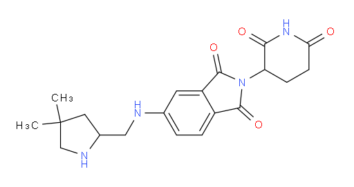 5-{[(4,4-dimethylpyrrolidin-2-yl)methyl]amino}-2-(2,6-dioxopiperidin-3-yl)-2,3-dihydro-1H-isoindole-1,3-dione