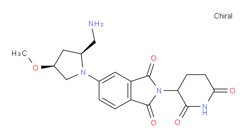 5-[(2S,4S)-2-(aminomethyl)-4-methoxypyrrolidin-1-yl]-2-(2,6-dioxopiperidin-3-yl)-2,3-dihydro-1H-isoindole-1,3-dione