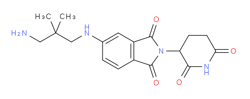 5-[(3-amino-2,2-dimethylpropyl)amino]-2-(2,6-dioxopiperidin-3-yl)-2,3-dihydro-1H-isoindole-1,3-dione