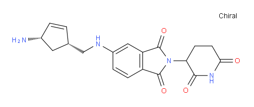5-({[(1R,4S)-4-aminocyclopent-2-en-1-yl]methyl}amino)-2-(2,6-dioxopiperidin-3-yl)-2,3-dihydro-1H-isoindole-1,3-dione