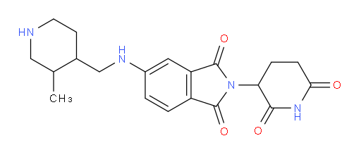 2-(2,6-dioxopiperidin-3-yl)-5-{[(3-methylpiperidin-4-yl)methyl]amino}-2,3-dihydro-1H-isoindole-1,3-dione