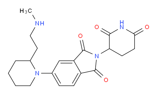 2-(2,6-dioxopiperidin-3-yl)-5-{2-[2-(methylamino)ethyl]piperidin-1-yl}-2,3-dihydro-1H-isoindole-1,3-dione