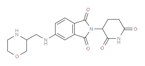 2-(2,6-dioxopiperidin-3-yl)-5-{[(morpholin-3-yl)methyl]amino}-2,3-dihydro-1H-isoindole-1,3-dione