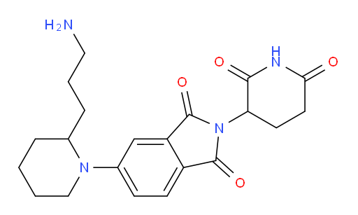 5-[2-(3-aminopropyl)piperidin-1-yl]-2-(2,6-dioxopiperidin-3-yl)-2,3-dihydro-1H-isoindole-1,3-dione