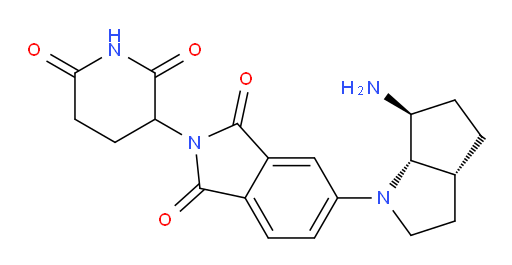 rac-5-[(3aR,6S,6aS)-6-amino-octahydrocyclopenta[b]pyrrol-1-yl]-2-(2,6-dioxopiperidin-3-yl)-2,3-dihydro-1H-isoindole-1,3-dione