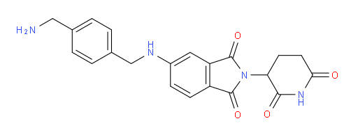 5-({[4-(aminomethyl)phenyl]methyl}amino)-2-(2,6-dioxopiperidin-3-yl)-2,3-dihydro-1H-isoindole-1,3-dione