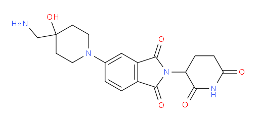 5-[4-(aminomethyl)-4-hydroxypiperidin-1-yl]-2-(2,6-dioxopiperidin-3-yl)-2,3-dihydro-1H-isoindole-1,3-dione