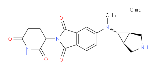 5-{[(1R,5S,6R)-3-azabicyclo[3.1.0]hexan-6-yl](methyl)amino}-2-(2,6-dioxopiperidin-3-yl)-2,3-dihydro-1H-isoindole-1,3-dione